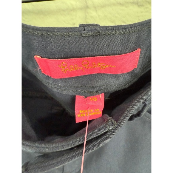 Lilly Pulitzer Worth Skinny Pants Midnight Navy Size 10 NWT Classic Preppy - Picture 5 of 11